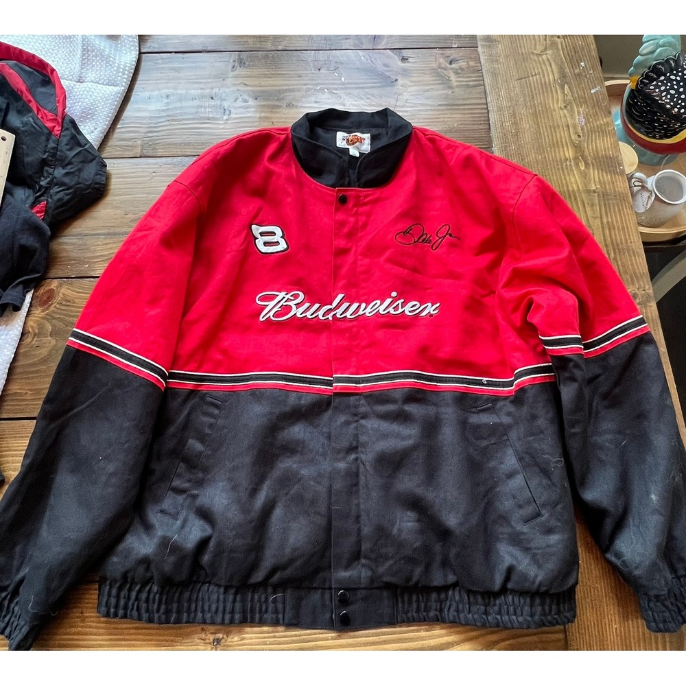 Winners Circle NASCAR Budweiser Dale Earnhardt Jr #8 Racing Jacket Mens XXL Red